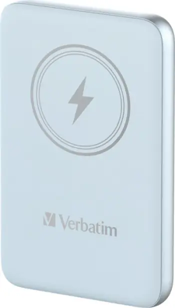 Power bank pa tel Verbatim Charge n Go, 10000mAh, karikim magnetik, blu