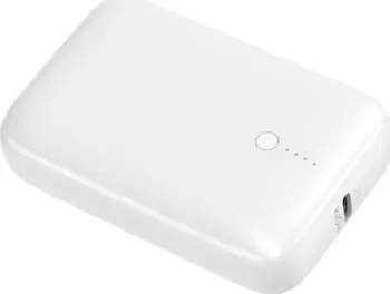 Power bank Platinet PD22.5W QC, 10000mAh, USB Type-C, i bardhë
