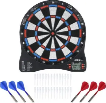 Tabela elektronike darts NILS FUN TDE01, set me shigjeta, shumë lojtarë, shumëngjyrëshe