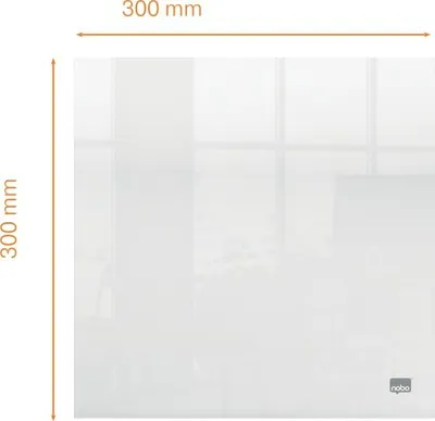 Tabelë akrilike transparente Nobo Mini, montim në mur ose tavolinë, e tejdukshme - 2