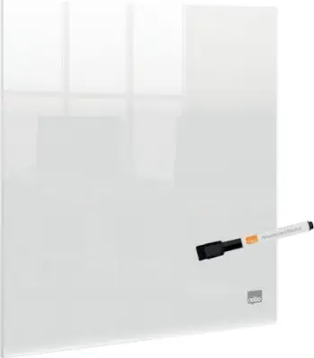Tabelë akrilike transparente Nobo Mini, montim në mur ose tavolinë, e tejdukshme