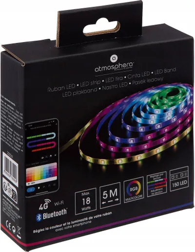 Shirit LED Atmosphera Connected, 5m, WiFi, Bluetooth, shumëngjyrësh - 2