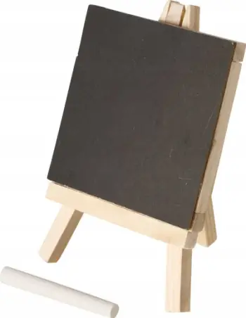 Tabelë dekorative slate, 8x10.5x15 cm, e zezë