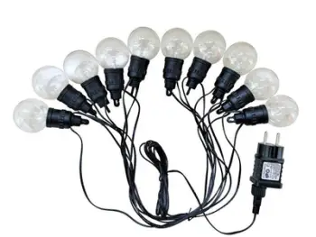 Shirit LED dekorativ Domoletti GARLAND, 10 LED, 10m, 2.19W, 2700K, IP44