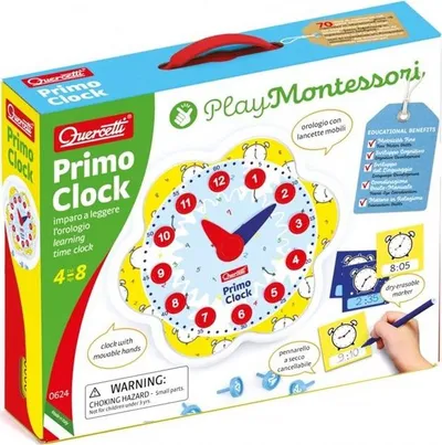 Lodër edukative Quercetti Montessori Play First: Orë, +4 vjeç - 1