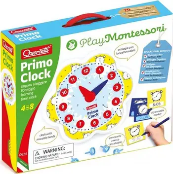 Lodër edukative Quercetti Montessori Play First: Orë, +4 vjeç