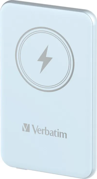 Power bank Verbatim Charge n Go, 5000mAh, karikim magnetik wireless, blu - 1