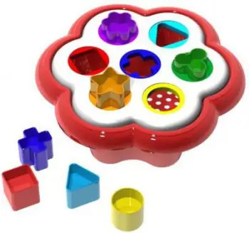 Lodër edukative Quercetti Daisy Shapes Sorter 0242, 16 pjesë, shumëngjyrëshe