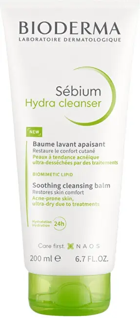 Balsam pastrues për fytyrë problematike Bioderma Sébium Hydra Cleanser (Soothing Clean Balm), 200 ml