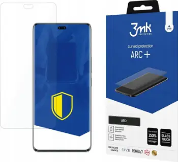 Folie mbrojtëse 3MK ARC Plus për Honor 80 Pro, ekran i lakuar, transparencë e plotë