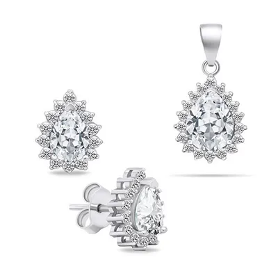 Set aksesorё Brilio Silver SET226W, vathё + varёse - 1