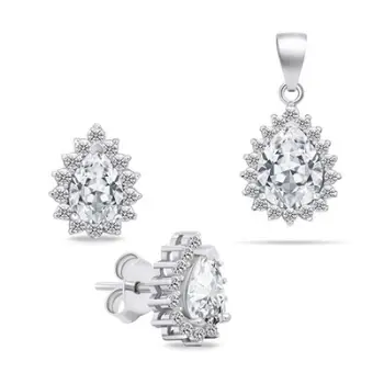 Set aksesorё Brilio Silver SET226W, vathё + varёse