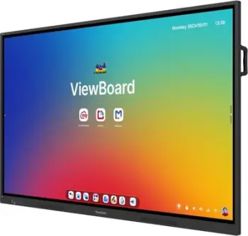 Tabelë interaktive Viewsonic IFP8634, 86", 4K, me prekje, e zezë