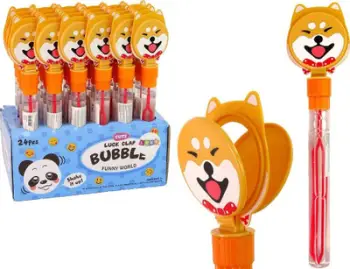Lodër flluska sapuni Leantoys Dog, 30cm, shumëngjyrëshe