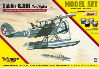 Lodër figurë Mirage Lublin RIII, shkallë 1:48, aeroplan detar