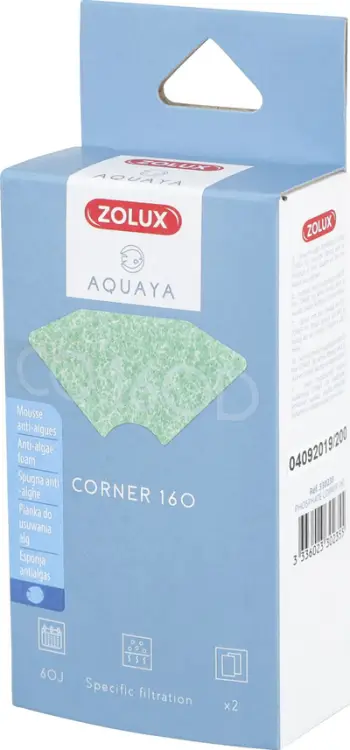 Kasetë filtri Zolux AQUAYA Corner 160, kundër fosfateve, për akuarium