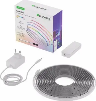 Shirit LED Nanoleaf Addressable Light Strip Starter Kit, 5 m, RGB, i bardhë