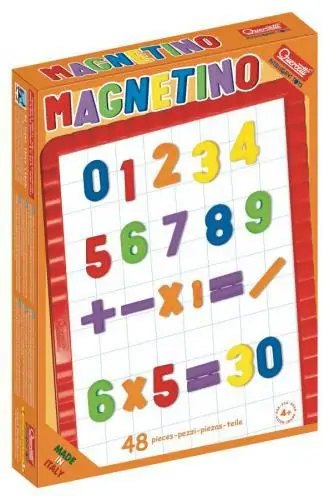 Tabelë magnetike me numra Quercetti Basic 5183, edukative, shumëngjyrëshe