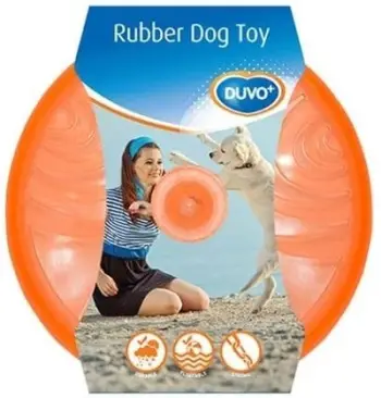 Lodër frisbi për qen Duvoplus Flash TPR, notues, portokalli