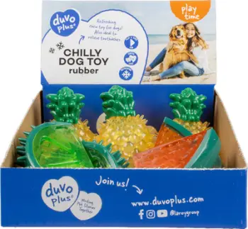 Lodër ftohëse për qen Trixie Chilly Rubber Fruits, gomë, përtypje, ngjyra të përziera