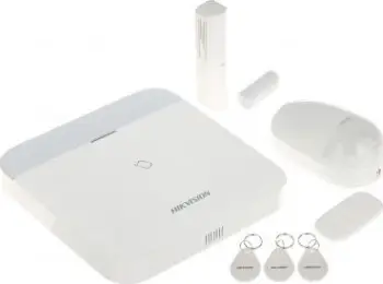Set alarmi pa tel Hikvision AX PRO DS-PWA96-Kit-WE, komplet shtëpie dhe zyre, me telekomandë, i bardhë