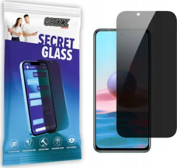 Mbrojtëse ekrani GrizzGlass SecretGlass për Xiaomi Redmi Note 10 5G, privacy glass, transparente