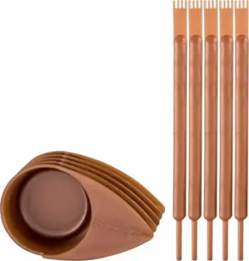 Set aplikimi për qerpikë dhe vetulla Refectocil Mini, 10 copë, rose gold