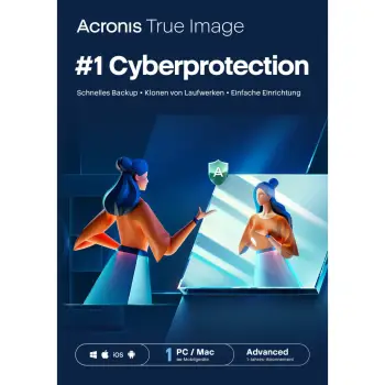 ESD Software Acronis True Image Advanced – 1 Computer + 500 GB Acronis Cloud Storage – 1 year Subscription – ESD-DownloadESD