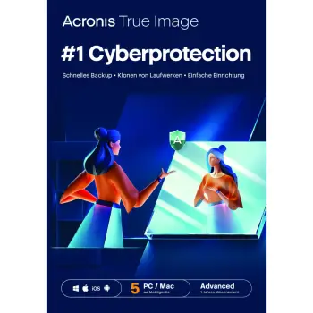ESD Software Acronis True Image Advanced – 5 Computers + 500 GB Acronis Cloud Storage – 1 year Subscription – ESD-DownloadESD