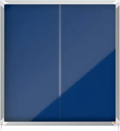 Tabelë njoftimesh Nobo Premium Plus 1902566, 12xA4, me bravë, me felt blu - 1