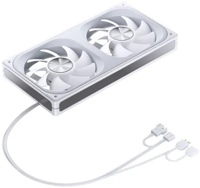 Ventilator PC Jonsbo ZA-240, 240mm, PWM ARGB, i bardhë - 1