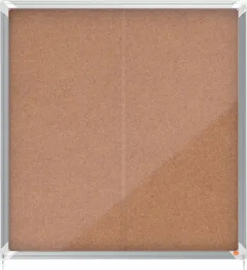 Tabelë njoftimesh Nobo Premium Plus Cork 1902574, 12xA4, me bravë, xham i tejdukshëm