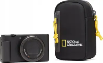 Çantë për kamerë National Geographic NG E2 2350, me rrip brezi, me xhep për aksesorë, e zezë