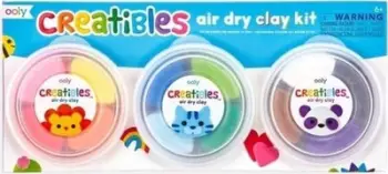 Set argjile për modelim OOLY Creatibles, 12 ngjyra, tharje në ajër, shumëngjyrësh