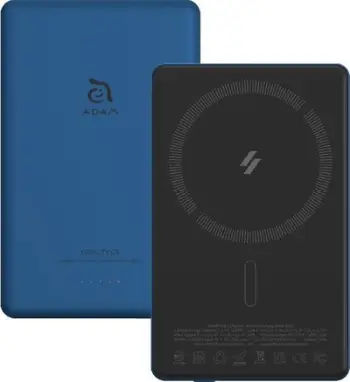 Powerbank magnetik ADAM Elements Gravity C5, i kaltër/zi