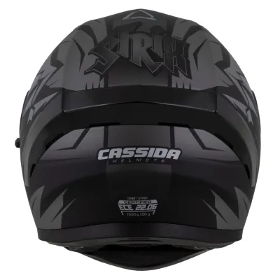 Kaska integrale Cassida Orbit Strix, ECE 22.06, e zezë mat gri - 5