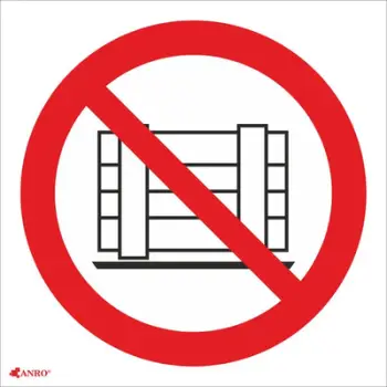 Tabelë paralajmëruese ANRO Do not block, 200 x 300 mm, vetëngjitëse