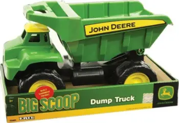 Lodër kamion John Deere Big Scoop 15", kosh ngritës, plastikë e qëndrueshme, jeshile