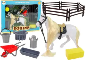 Lodër kal “Horse For Combing”, me aksesorë, me gardh