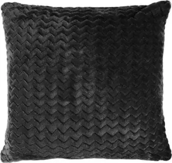 Jastëkmbulesë Zig Zag Minky Wave 45, jacquard mikrofibër, 40x40 cm, e bardhë