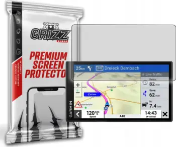 Mbrojtëse ekrani matte GrizzGlass PaperScreen Garmin DriveSmart 66, rezistente ndaj gërvishtjeve, kundër reflektimit