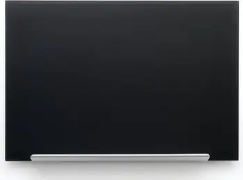 Tabelë shkrimi Nobo Black Impression Pro 1905181, xham magnetik, 1260x710mm, e zezë