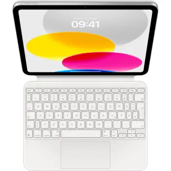 Aksesorë Apple Magic Keyboard Folio for iPad (10th Generation) / German – White
