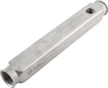Shirit manifold Kan-Therm InoxFlow 1300154285, 2 qarqe, distancë ventili 50 mm, inox