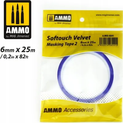 Shirit maskues Ammo Mig 8041 Softouch Velvet, 6mm, i verdhë - 1