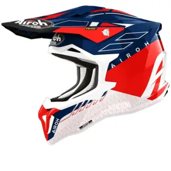 Kaska motocross Airoh Strycker Skin, XXL, kuqe bardhë blu
