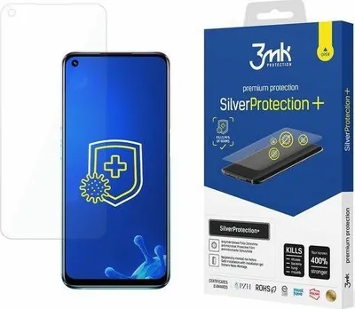 Folie mbrojtëse 3MK Silver Protect+, antimikrobike, për Oppo A54 5G, transparente - 1