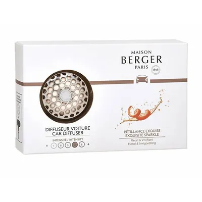Set aromë për veturë Maison Berger Paris Gift set car diffuser chrome + Exquisite Sparkle refill - 1