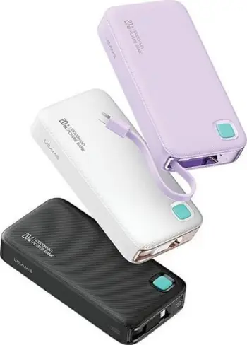 Powerbank Usams US-CD224, 10000mAh, PD 20W, me kabllo Lightning