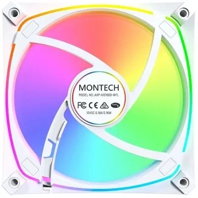 Ventilator PC Montech AX120 Pro ARGB, 120mm, PWM, i bardhë - 5